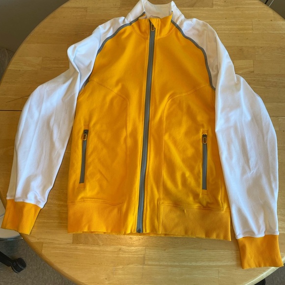 lululemon athletica Other - Lululemon Men’s Medium Training Yellow Track Full Zip Luon Bomber Jacket